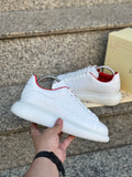 Alexander McQueen Beyaz Kırmızı Detaylı Erkek Sneaker