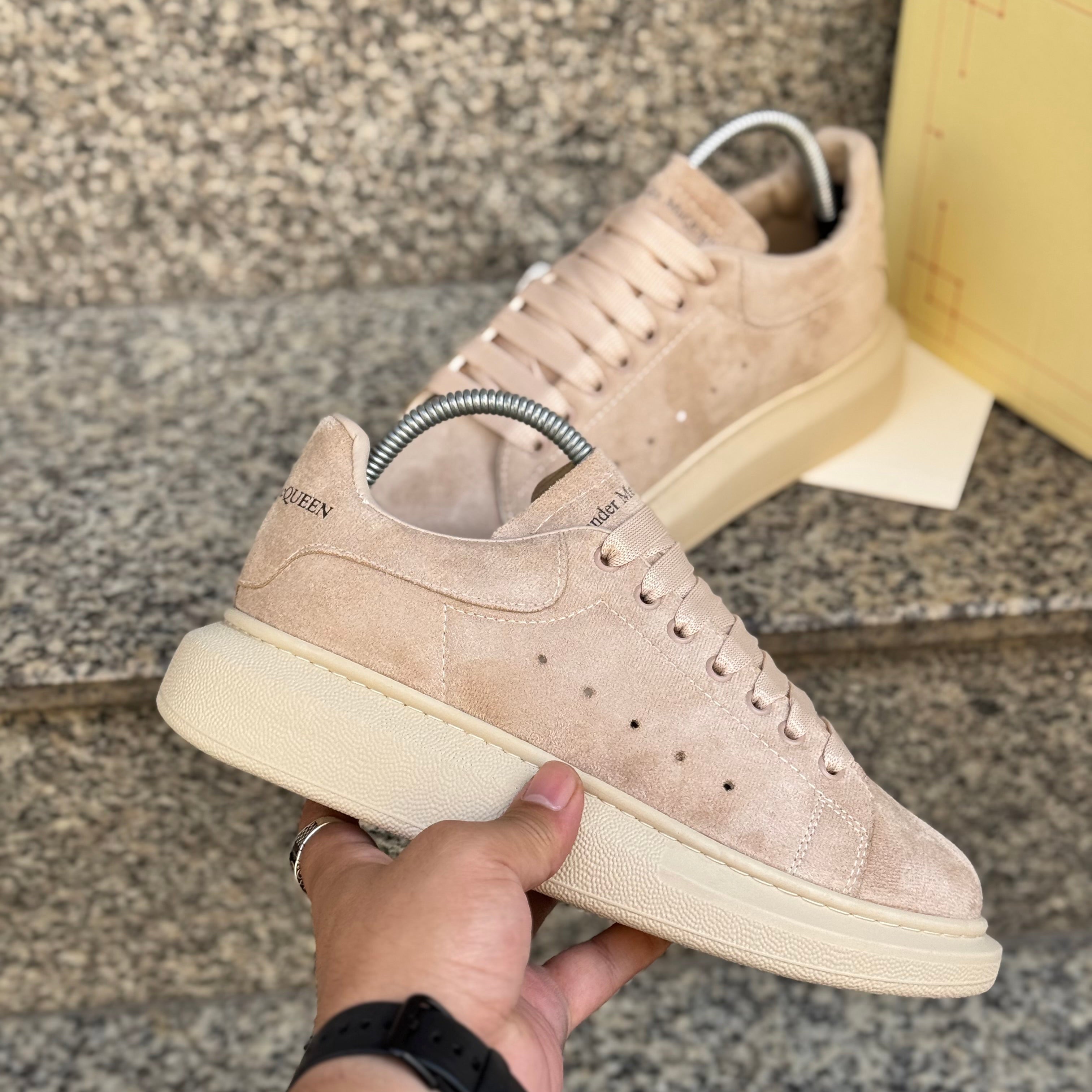 Premium Süet Erkek Sneaker – Bej