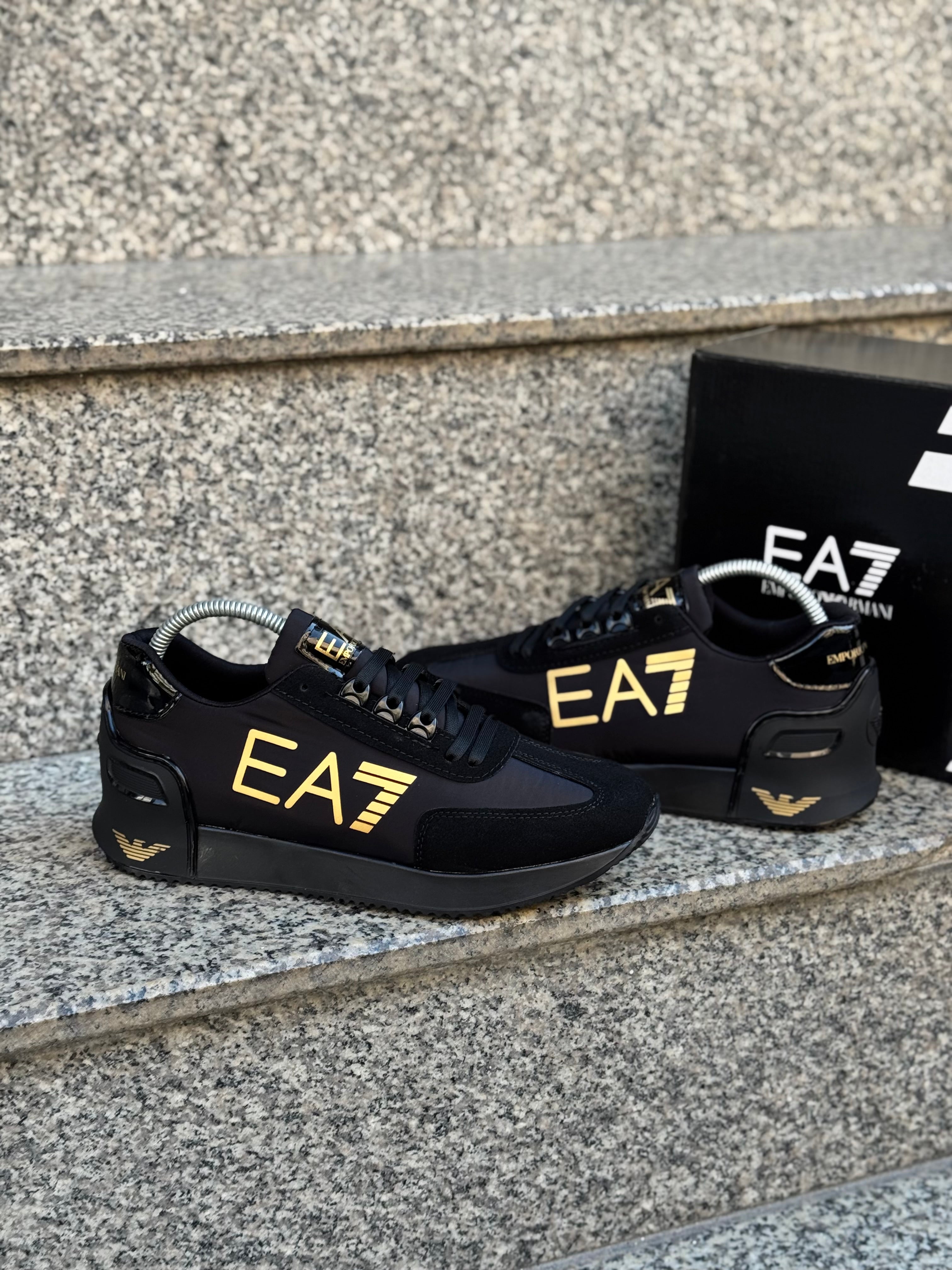 EA7 Erkek Sneaker Siyah Gold